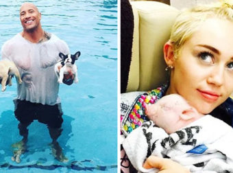 15+ Cutest Photos Of Celebrities With Their Pets