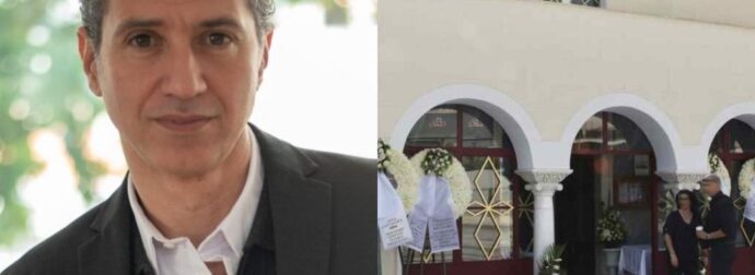 Κηδεία Δημήτρη Κόκοτα: Οι πρώτες φωτογραφίες από το τελευταίο «αντίο» – Γέμισε στεφάνια η εκκλησία στην Αγία Βαρβάρα